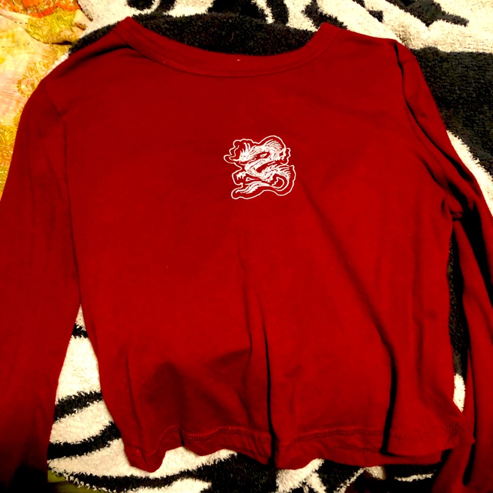 Red Dragon Crop Top